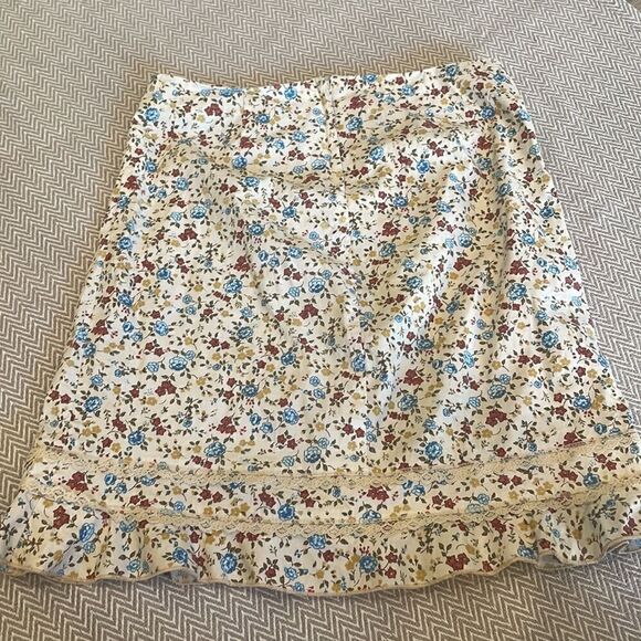 Studio Soleil Cotton Midi Lace Skirt Size Small - Picture 2 of 3